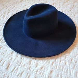 NWT Navy Blue Wide Brim Hat